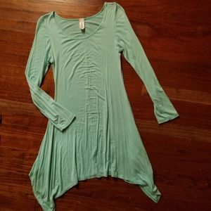 3/$15 EUC Lightweight Blue Shark Bite Dress